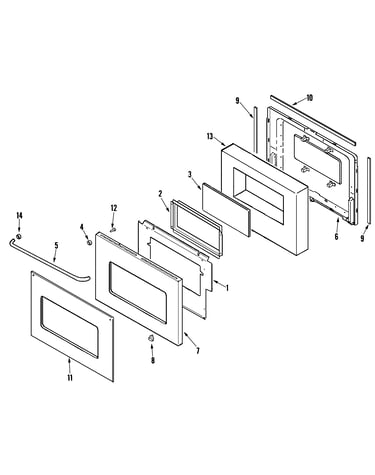 Door-lower (cwe4800acs/cwe5800acs)