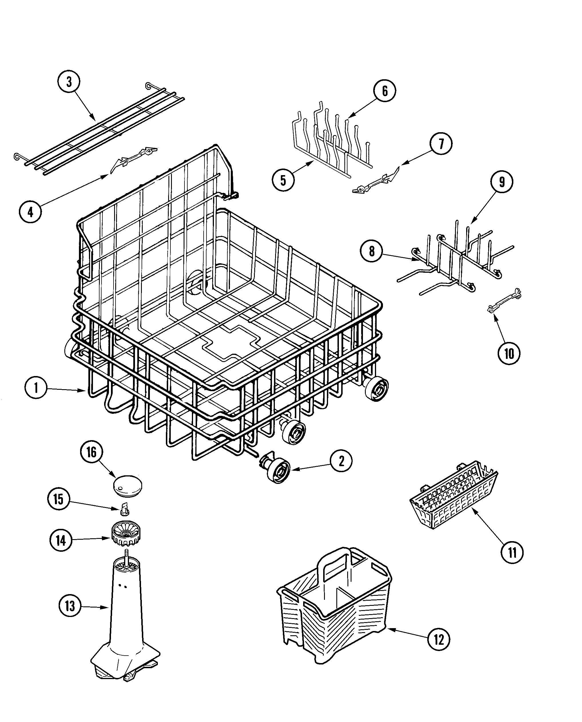 LOWER RACK ASSEMBLY