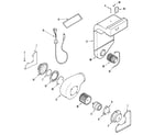 Jenn-Air JES9860ACS blower assembly (plenum) diagram