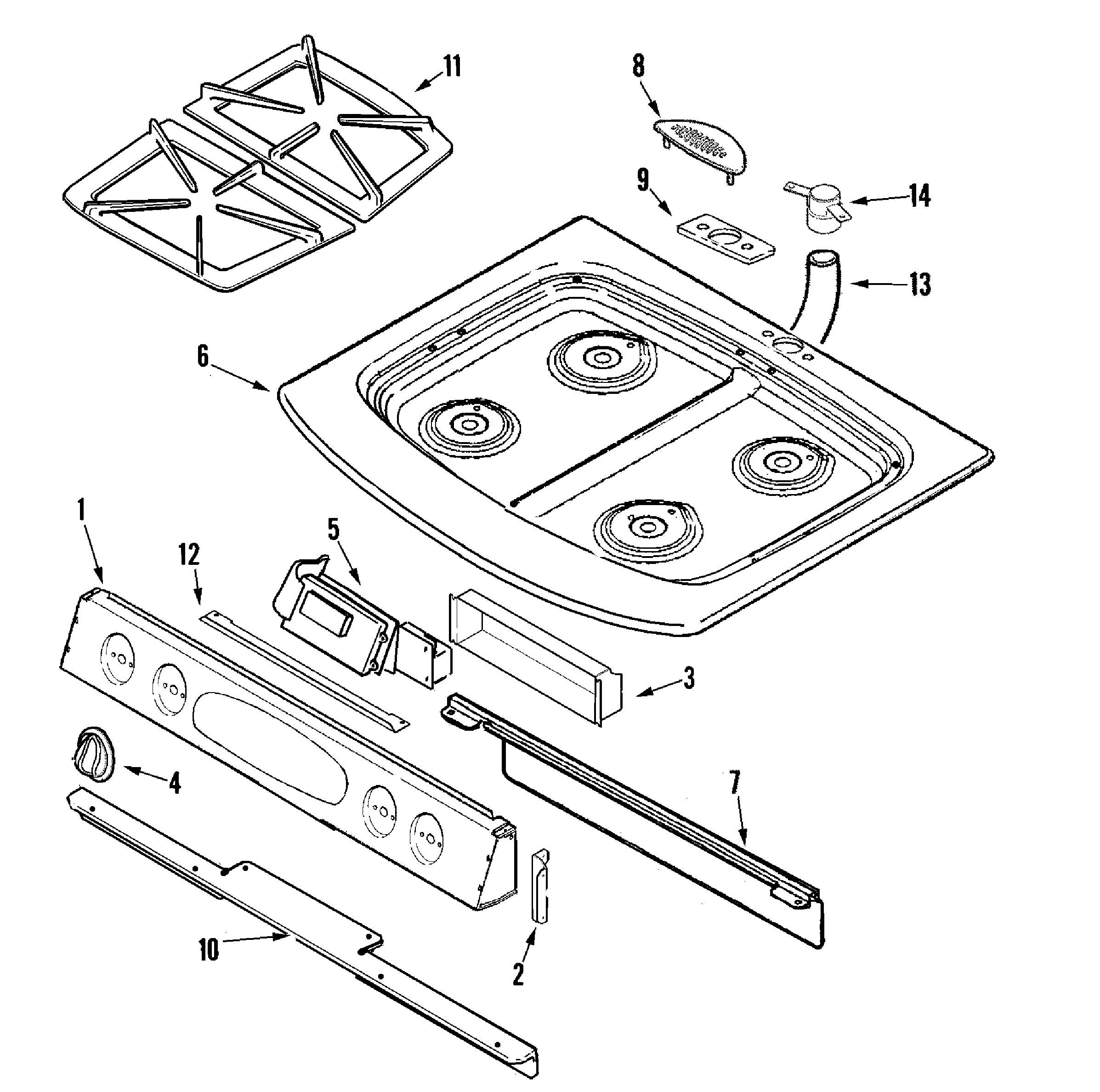 Top assembly & control