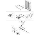 Maytag PBB1951GRB refrigerator shelving diagram