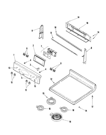 Control panel/top assembly