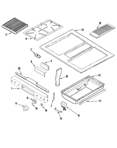 Control panel/top assembly