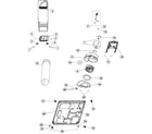 Maytag HYE2205AKW base, heater & motor diagram