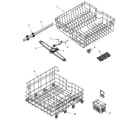 Maytag MDBS661AWW track & rack assembly diagram