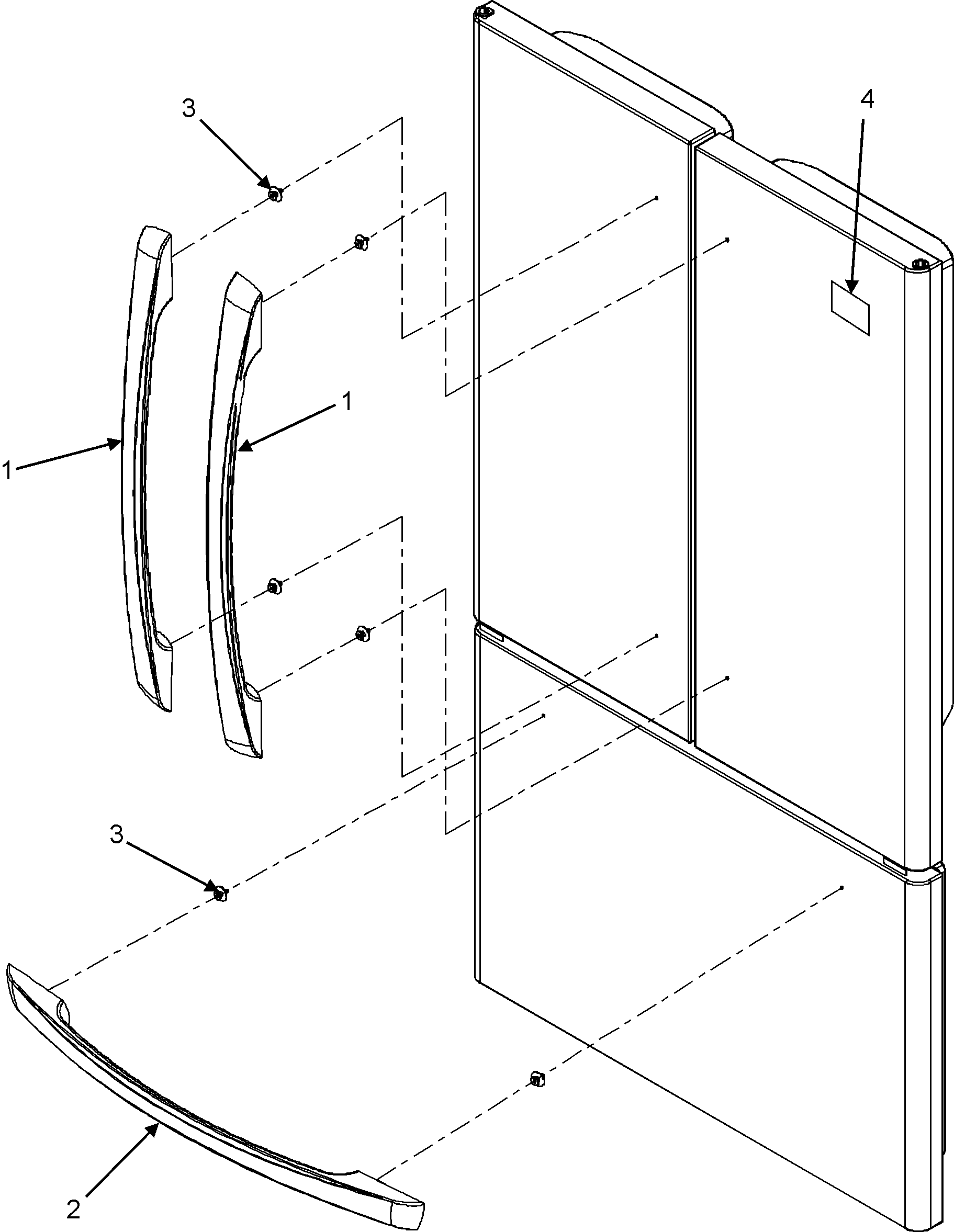 Handles assemblies