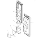 Kenmore 59677539600 refrigerator door storage diagram