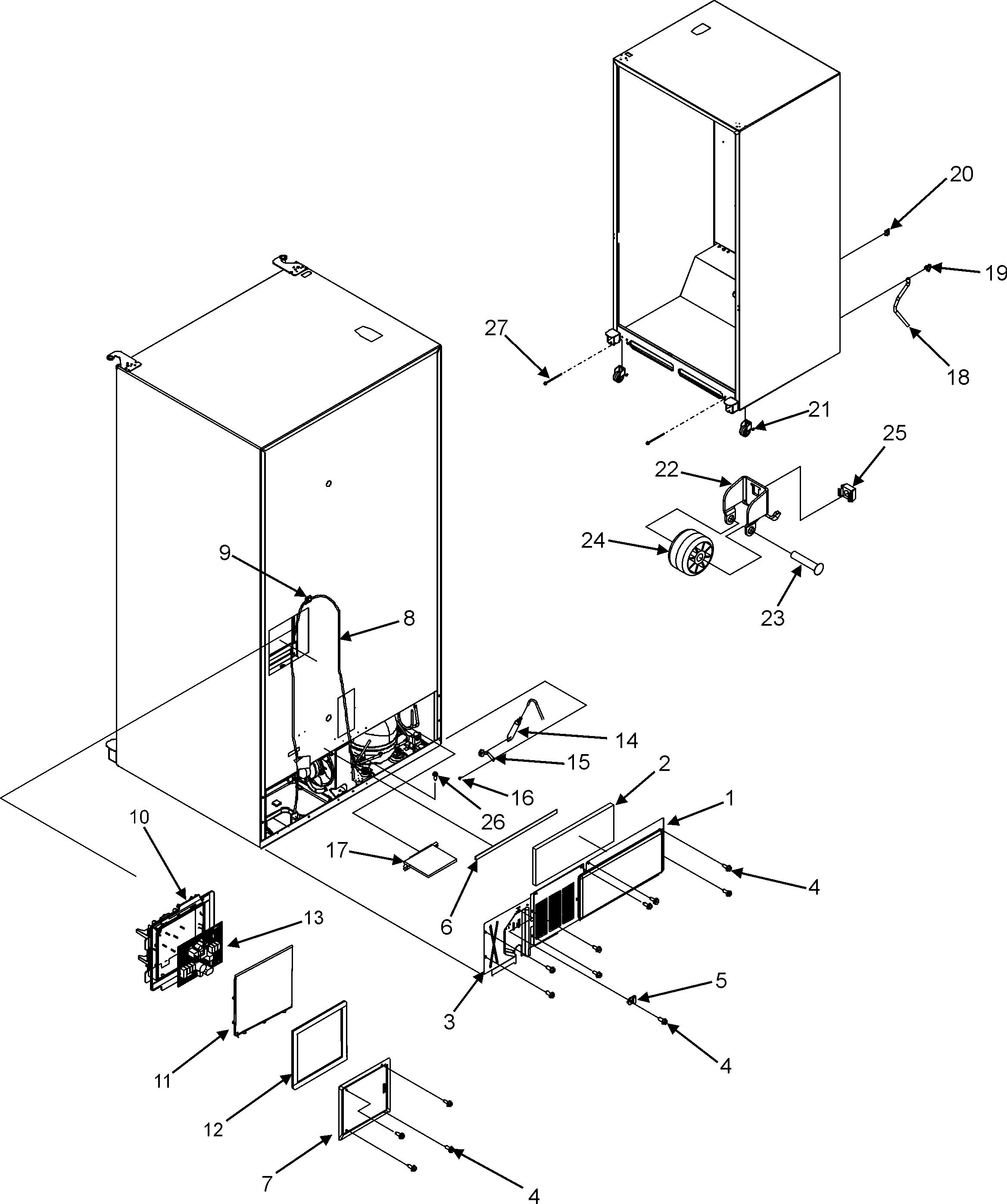Cabinet back