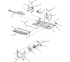 Kenmore 59677539600 machine compartment/back rollers diagram