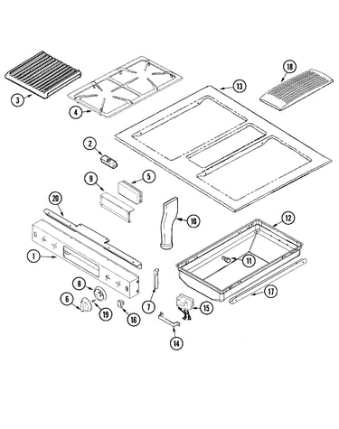 Control panel/top assembly (acp)
