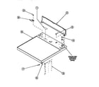 Amana LE8317W2-PLE8317W2 cabinet top and control hood rear panel diagram