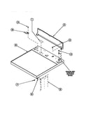Cabinet top and control hood rear panel