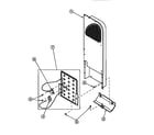 Amana LE8317W2-PLE8317W2 heater box assy originally on elec dryer diagram