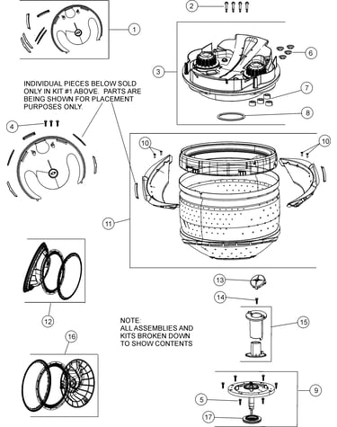 Inner tub / spinner