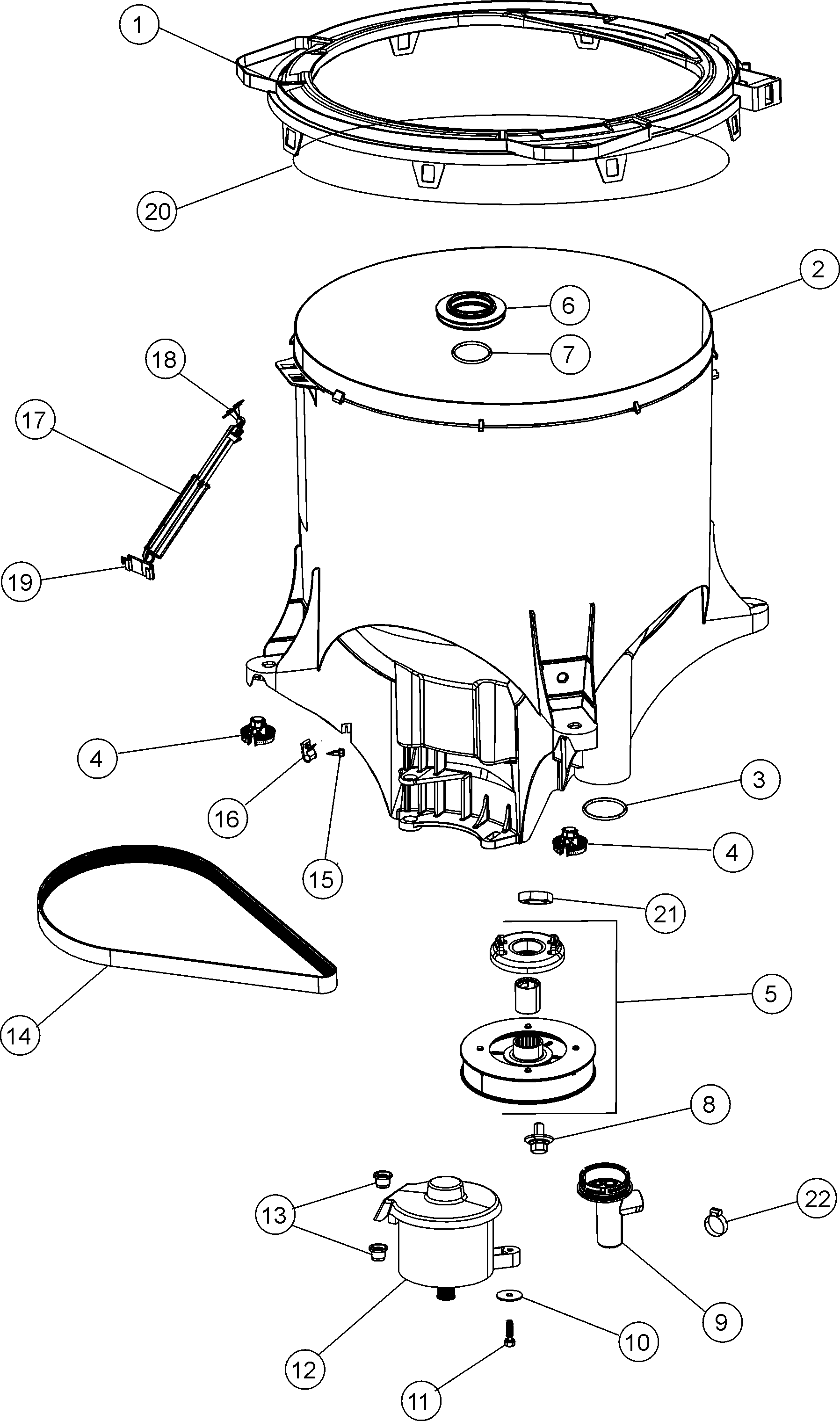 Outer tub