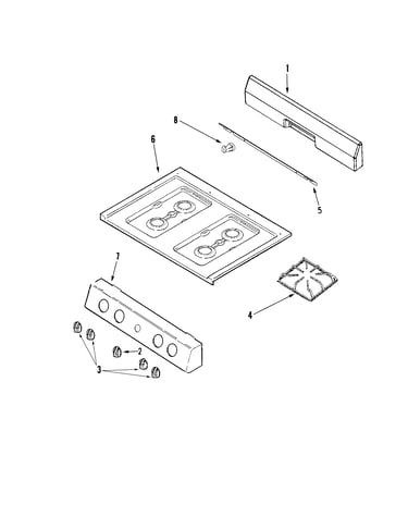 Control panel/top assembly