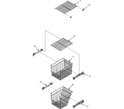 Kenmore 59655669500 freezer shelves diagram