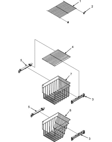Freezer shelves