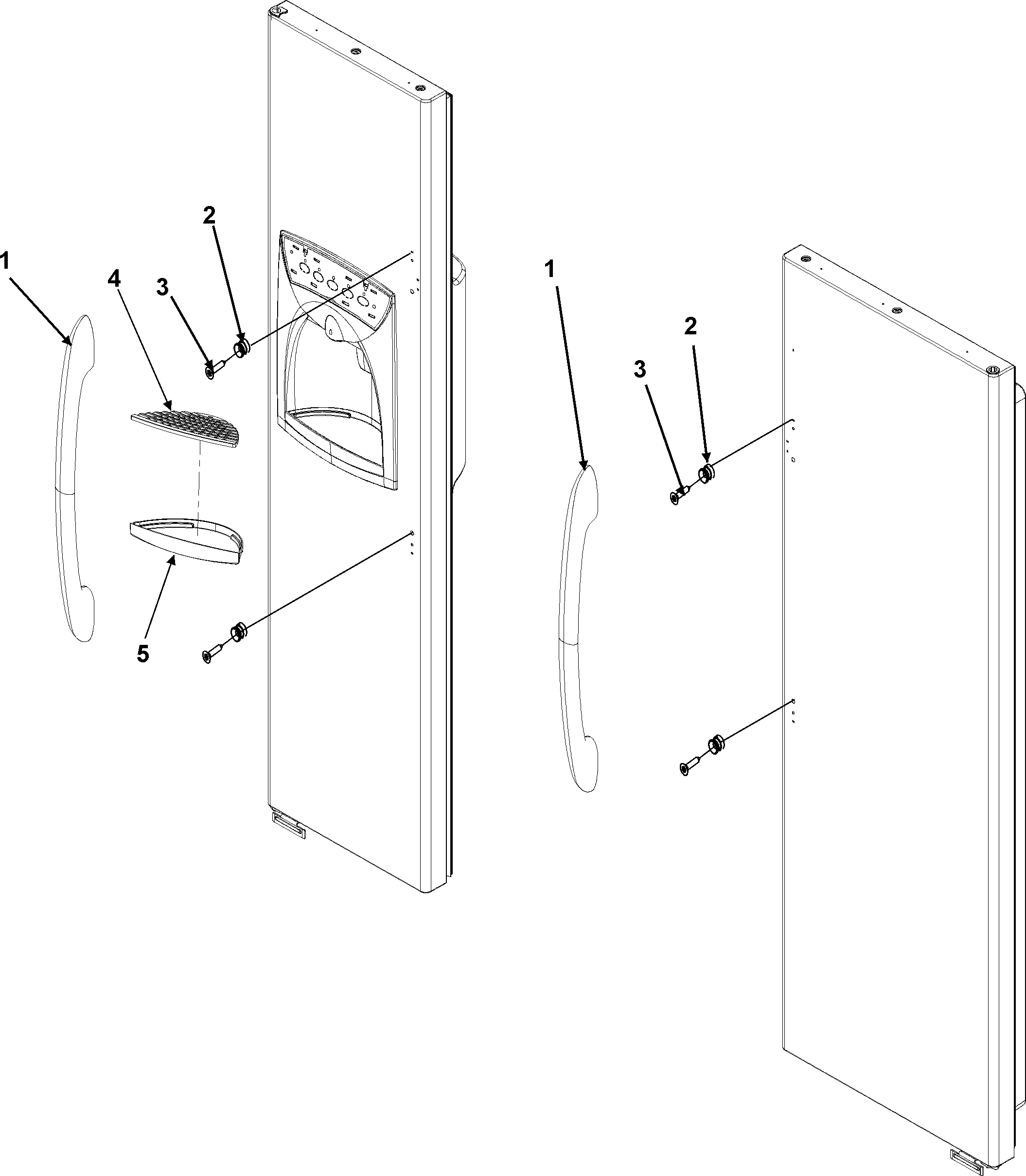 Handles and grille sump