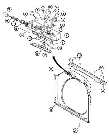 Door shroud & door latch assembly