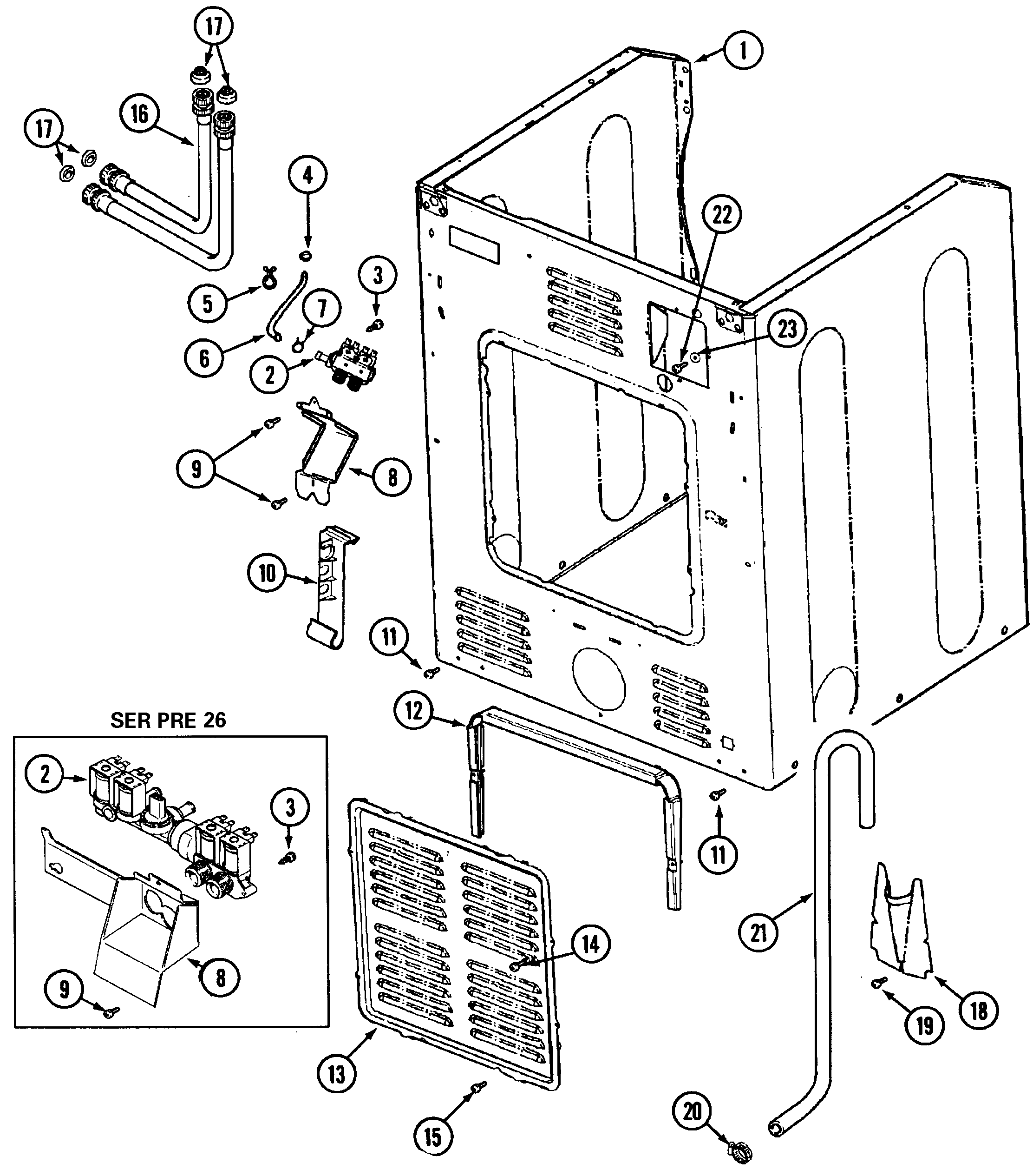 CABINET-REAR (MAH3000AWQ)