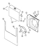 Door & front panel (mah3000awq)
