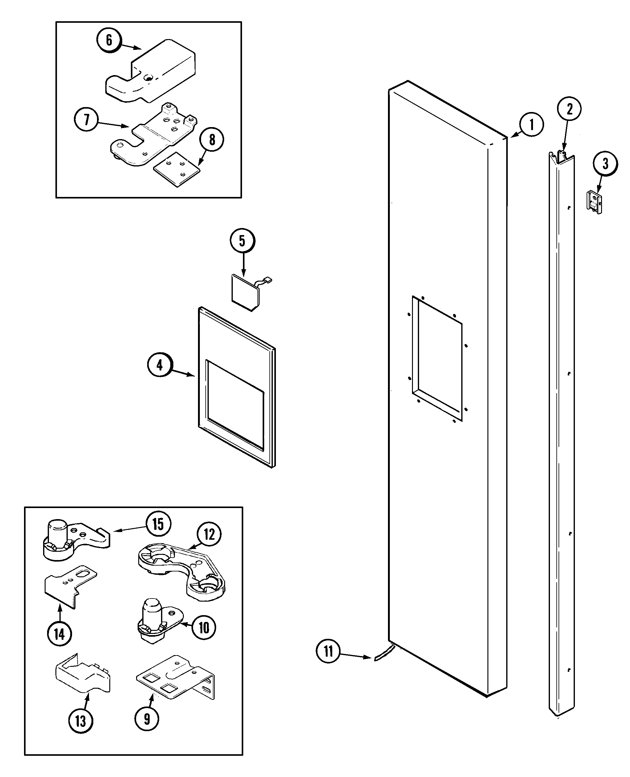 Freezer outer door (jcd2389ges)