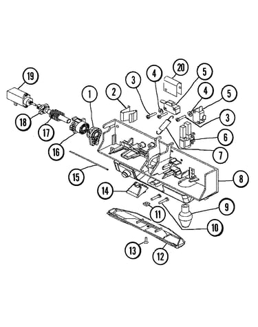 Latch assembly parts list