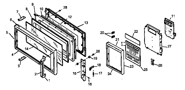 Door/control panel assy