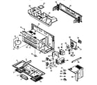 Amana MVH210W-P1184201M chassis assy & electrical components diagram