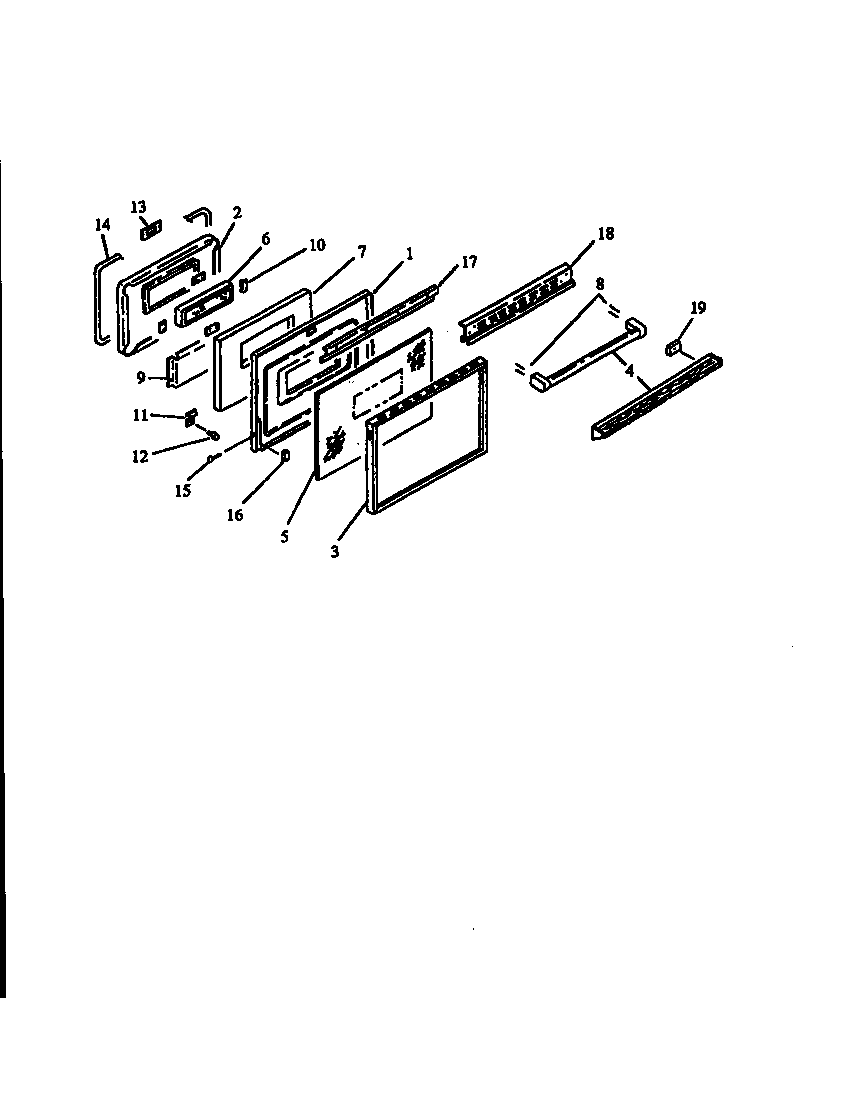 Oven door assy