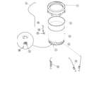 Amana DLW330RAW outer tub (series 11) diagram