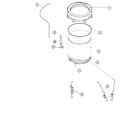 Amana DLW330RAW outer tub (series 15) diagram