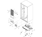 Amana DRS2660BW evaporator assy and rollers diagram