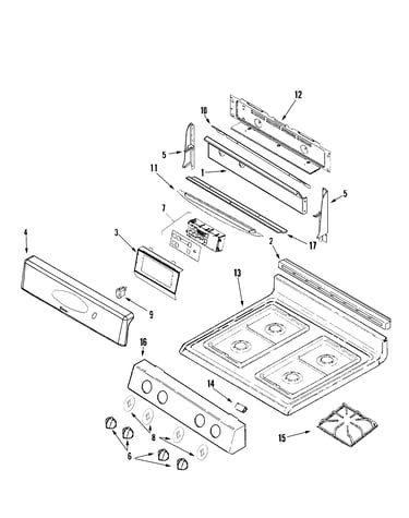 Control panel/top assembly