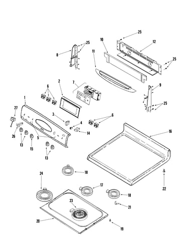 Control panel/top assembly