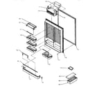 Amana BX22A5W-P1182302WW ref inner door diagram