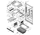 Amana BX22A5W-P1182302WW ref/fz shelving diagram