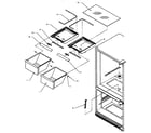 Amana BX22A5W-P1182302WW crisper compartment diagram