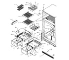 Amana TR25S5L-P1196401WL cabinet shelving diagram