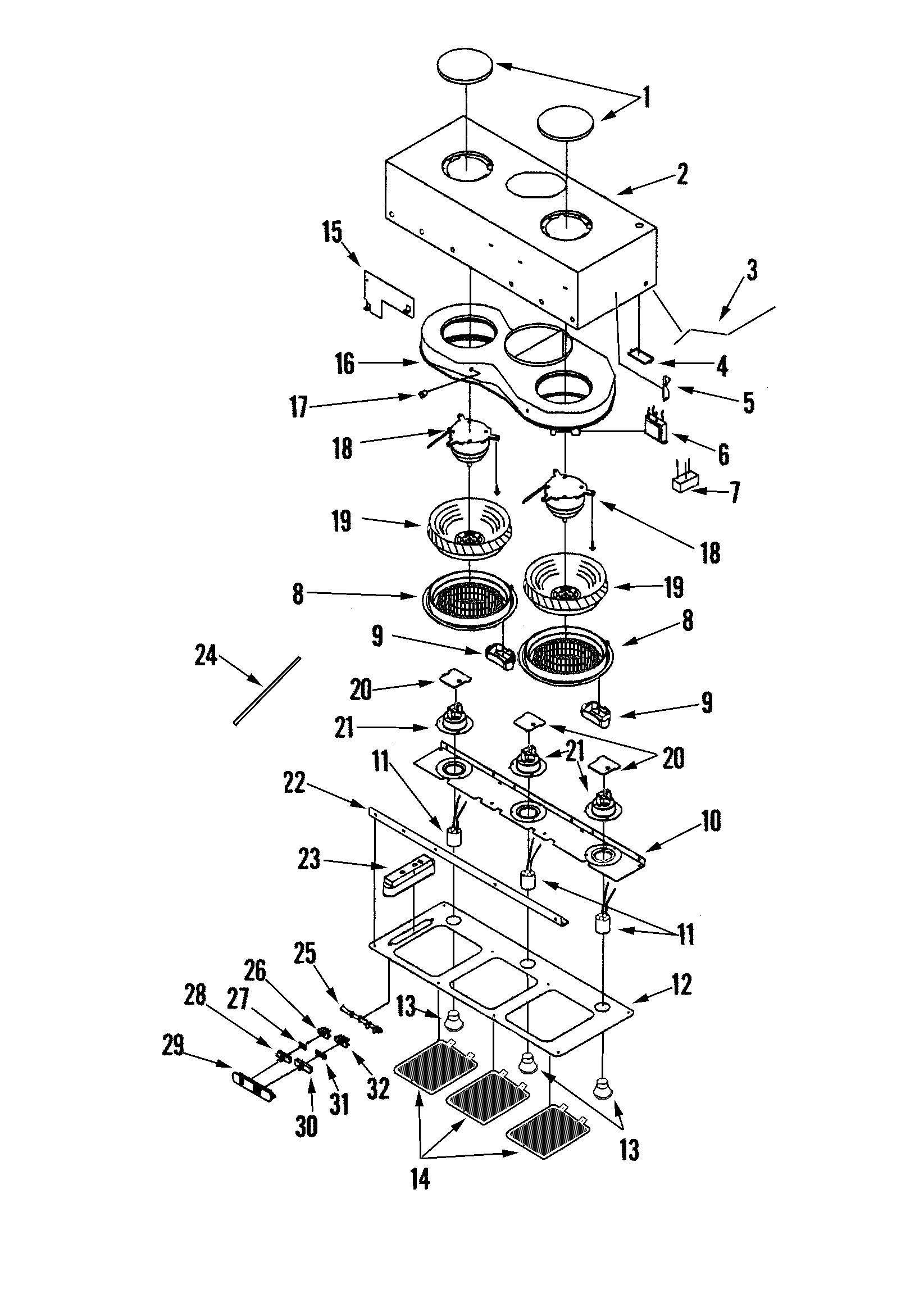 HOOD COMPONENTS (COMPLETE)