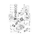 Hoover S3755-080 cordreel, mainhousing, motor diagram