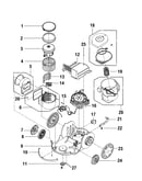 Cordreel, mainhousing, motor