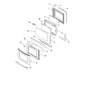 Jenn-Air JES8850BAB door (ser pre 11) diagram
