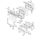 Maytag CRG9800BAL door/drawer diagram