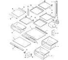 Maytag MZD2752GRW shelves & accessories diagram