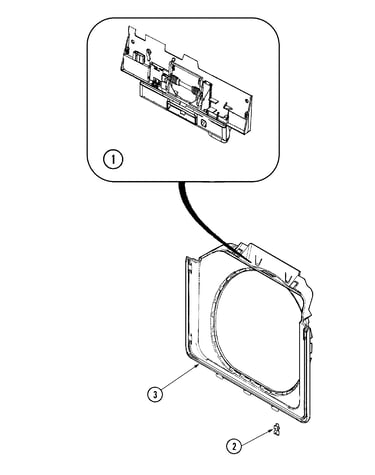 Door shroud & door latch assembly