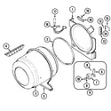 Maytag HYG3657AWW tumbler diagram