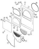 Door (series 14 except hye3658azw)
