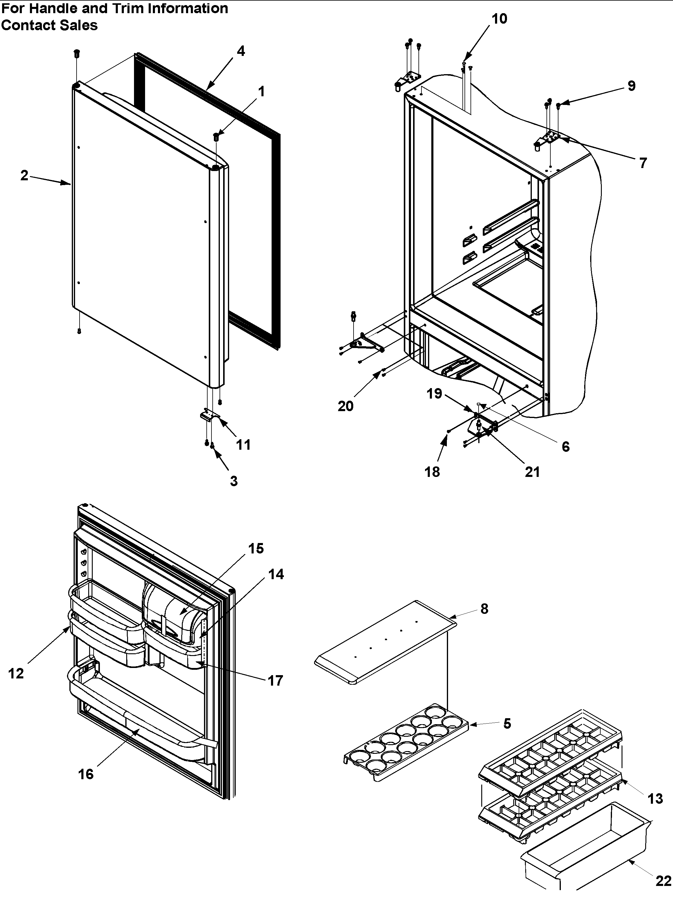 Refrigerator door